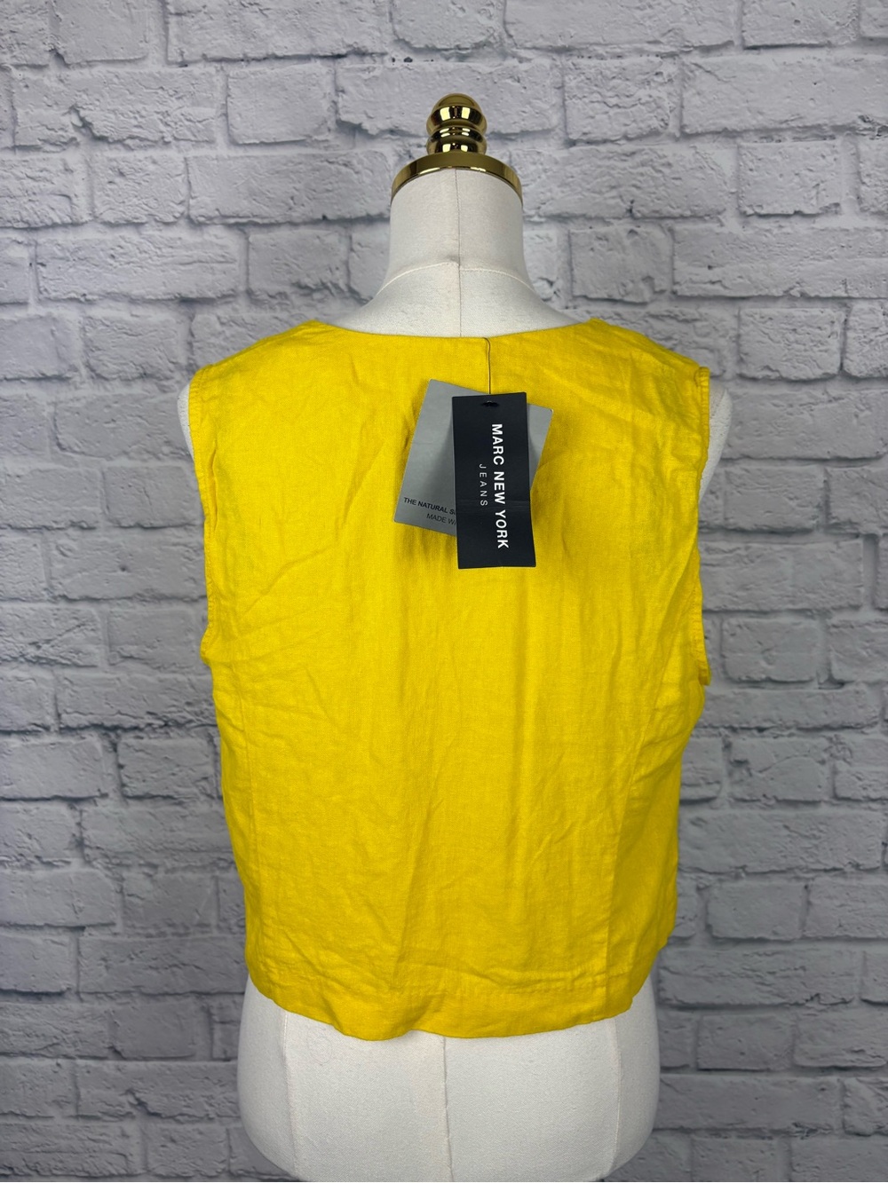 NWT Marc New York Jeans Tie Front Linen Vest size M - Picture 6 of 9